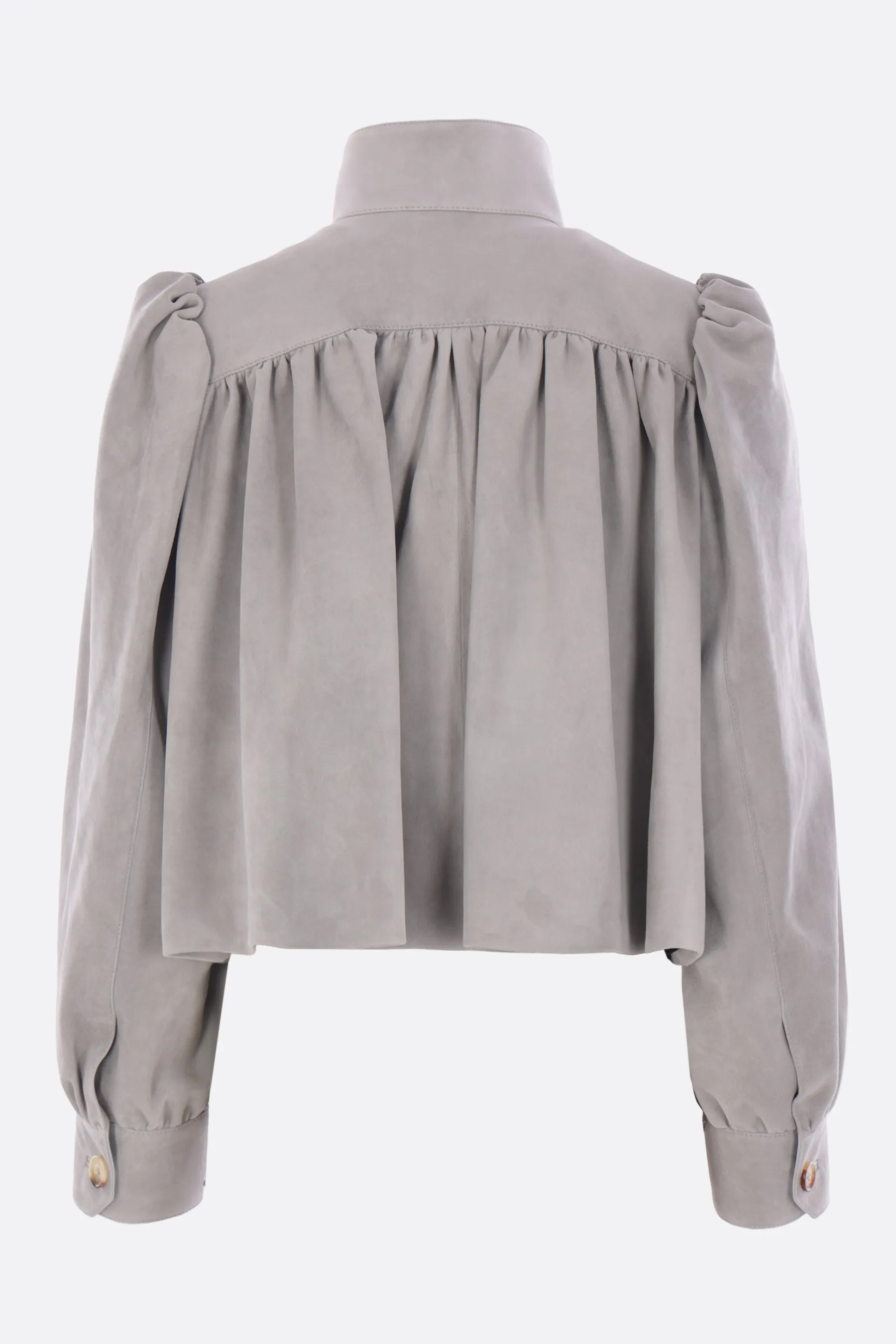 suede cropped jacket
