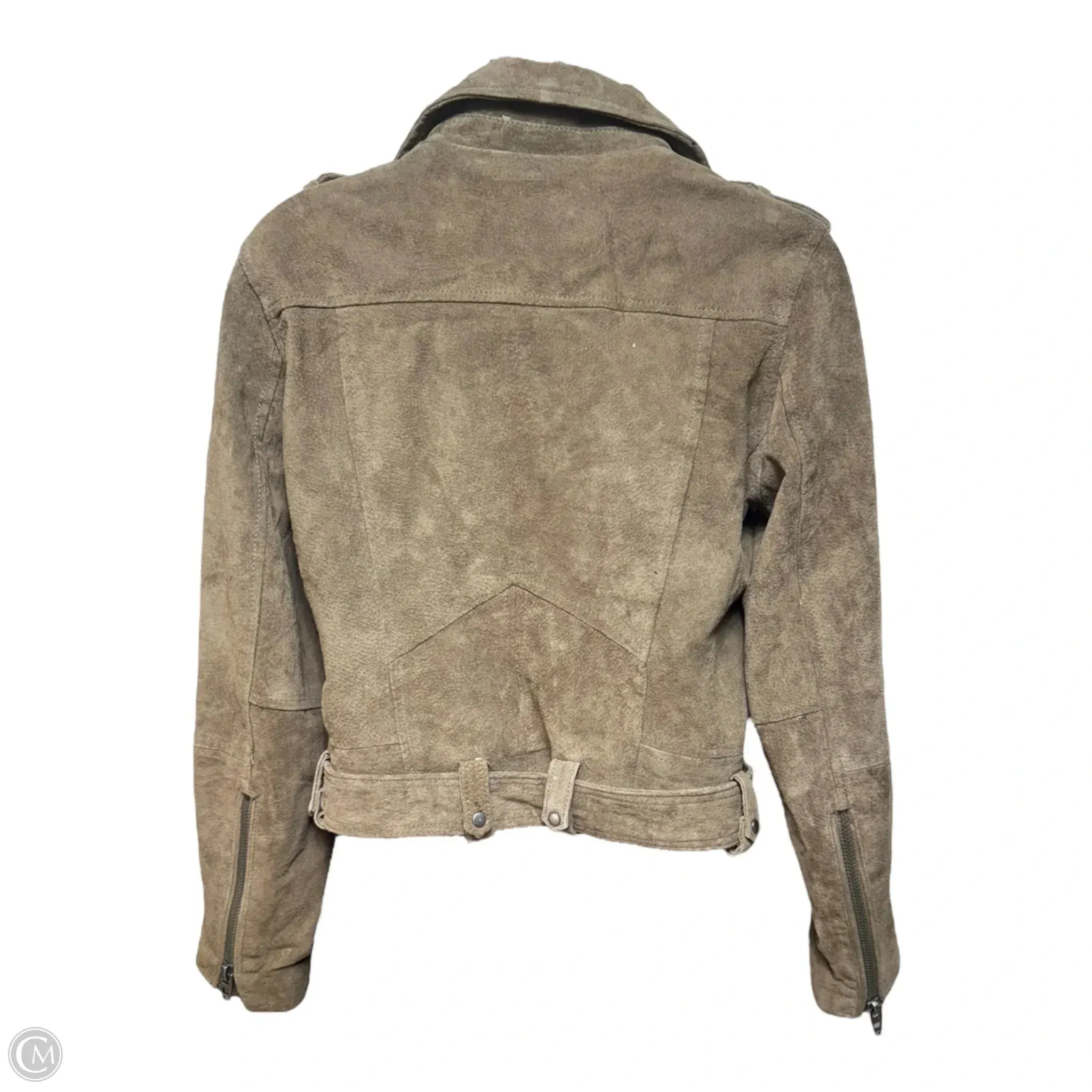 Suede Jacket Moto Leather By Blanknyc In Taupe, Size: S