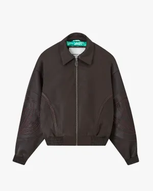 The Leather Jacket Brown