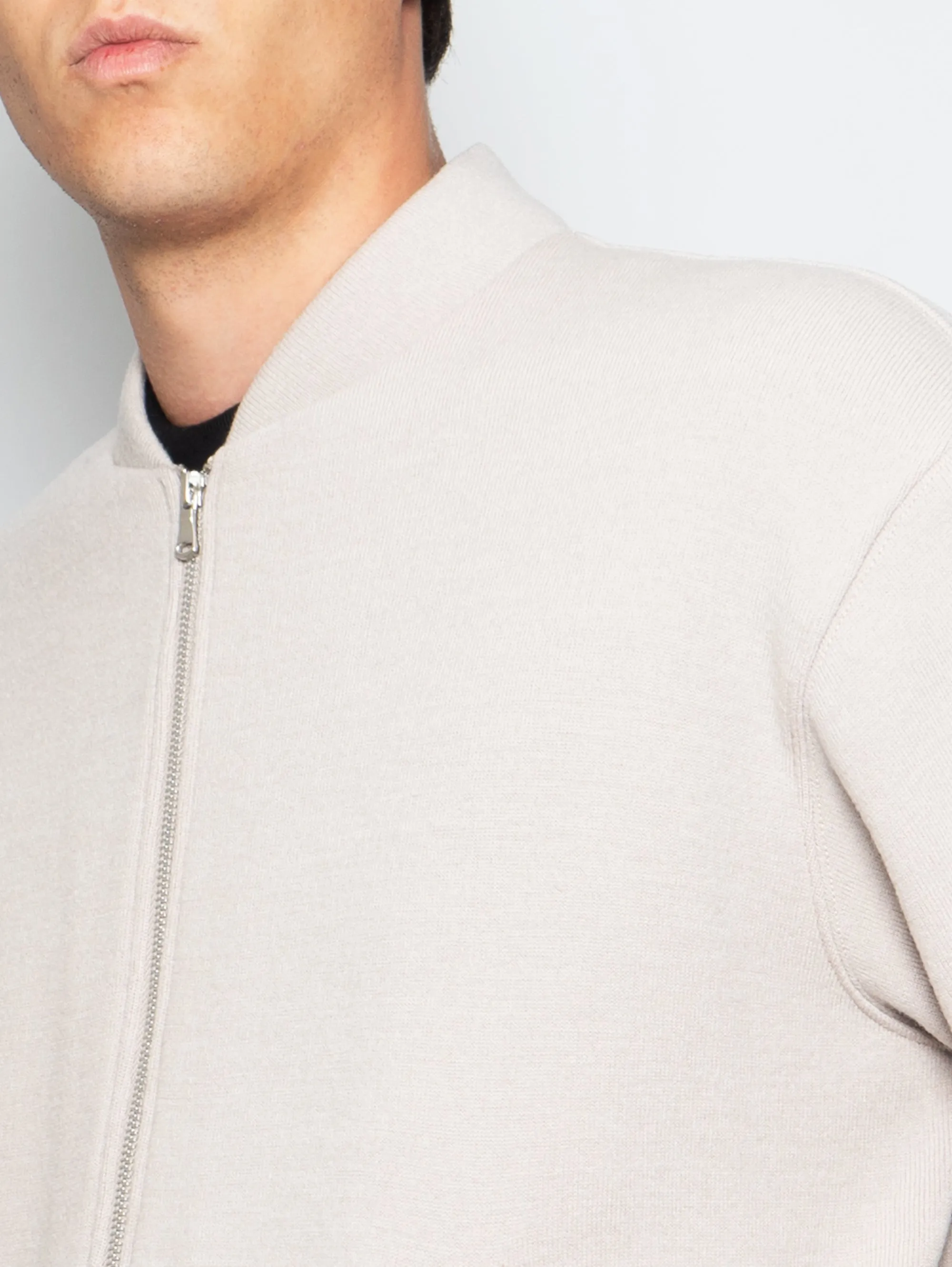 Tofolo Sasso knitted bomber jacket