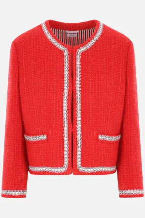 tweed cardigan jacket