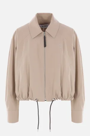 twill balloon bomber jacket