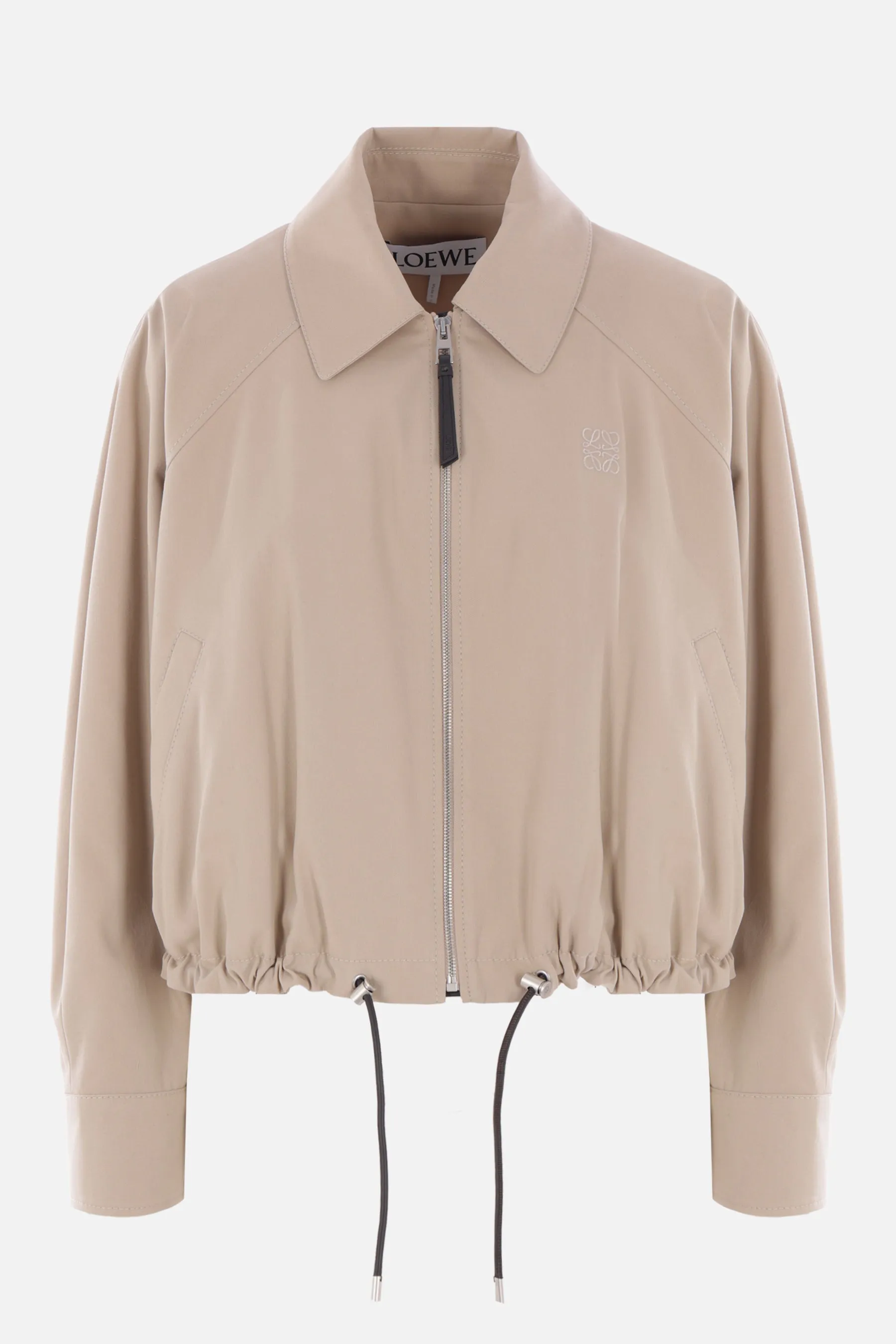 twill balloon bomber jacket