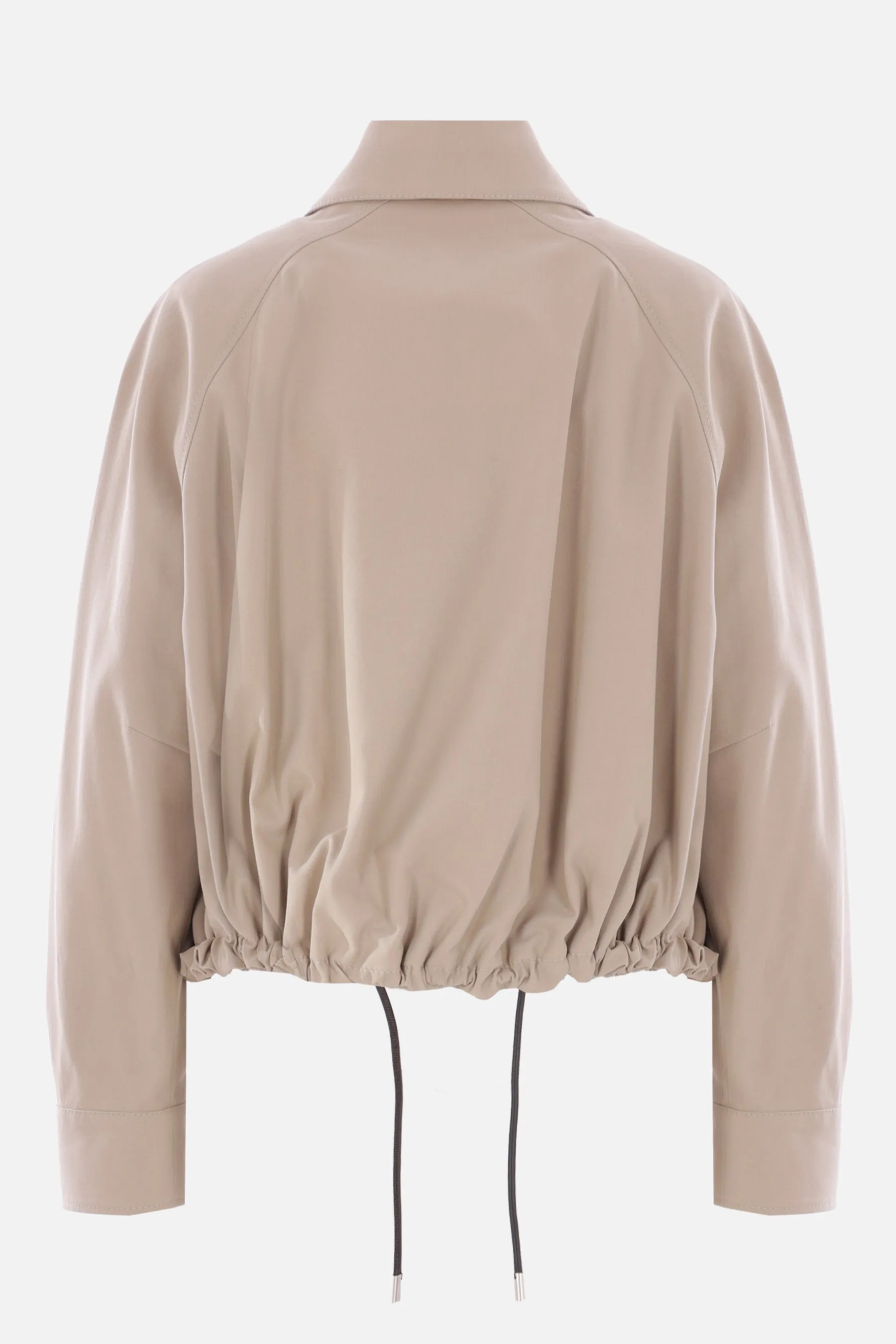 twill balloon bomber jacket