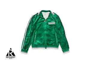 Velour Track Jacket Evergreen