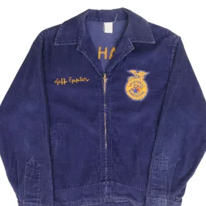VINTAGE FFA OKLAHOMA MADILL AGRICULTURAL CORDUROY JACKET 1960S SZ 32 MADE IN USA