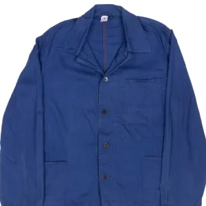 VINTAGE FRENCH WORKWEAR TWILL HERRINGBONE BUCKING DREINAHT JACKET 1960S MEDIUM