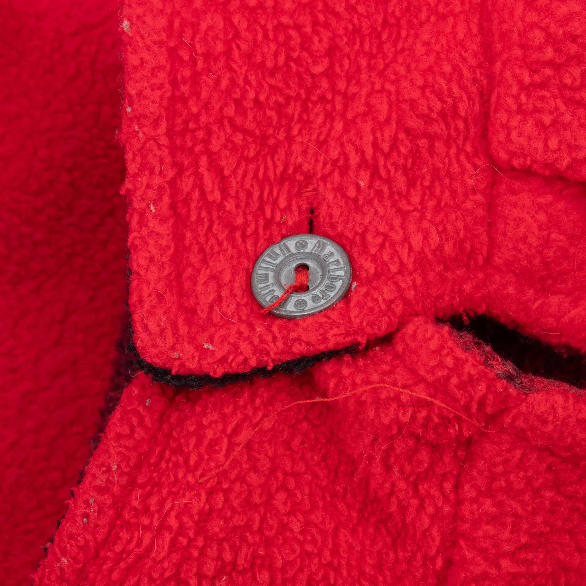 VINTAGE MARLBORO REVERSIBLE FLEECE QUARTER ZIP JACKET 1990S XL