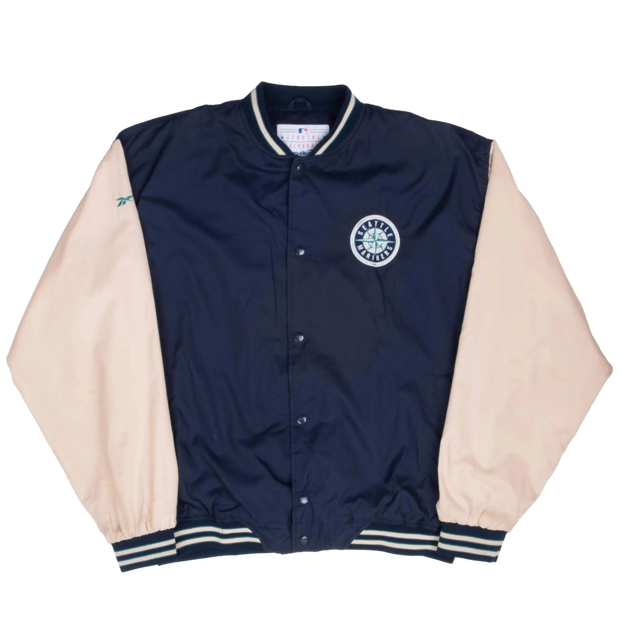 VINTAGE MLB SEATTLE MARINERS REEBOK JACKET 1990S LARGE