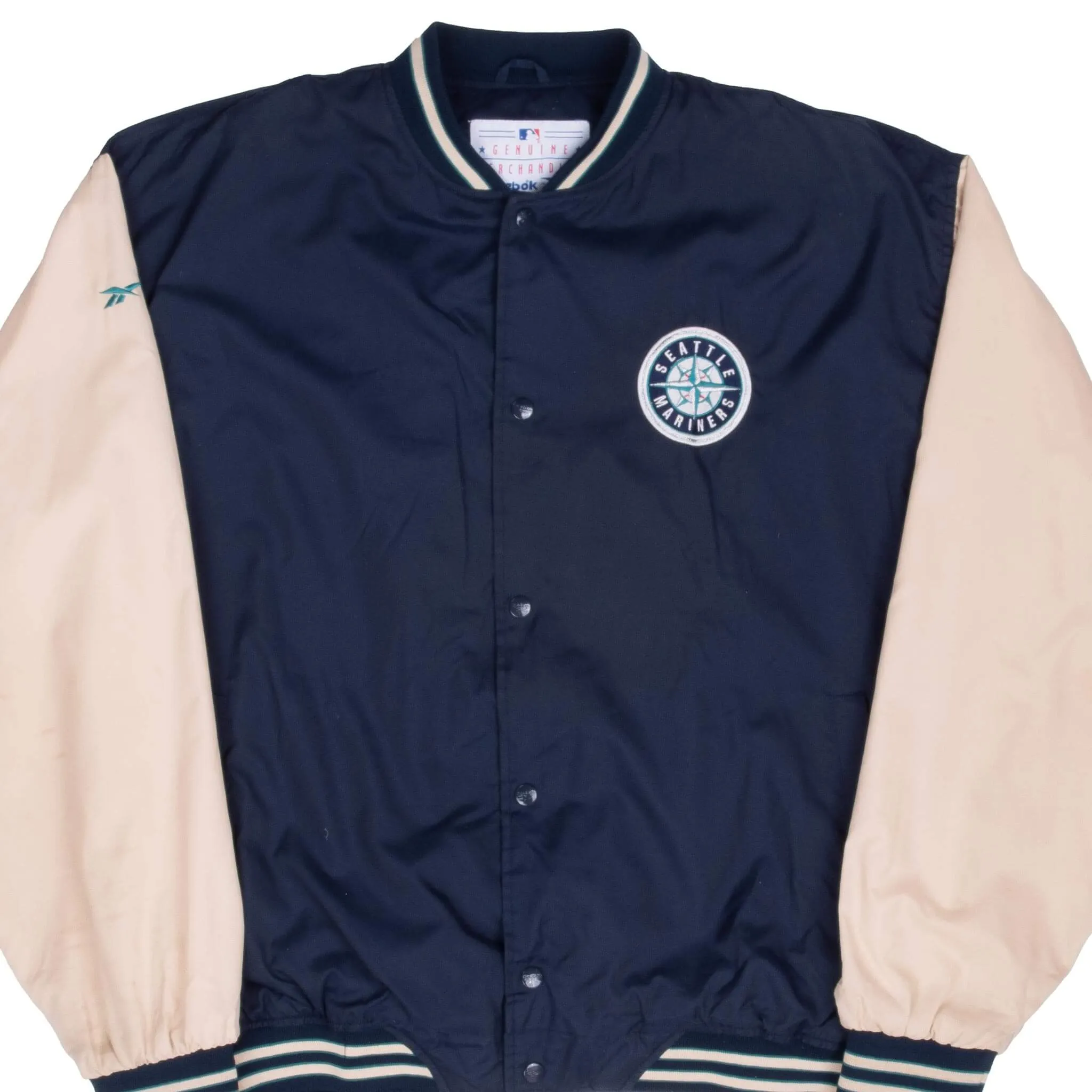 VINTAGE MLB SEATTLE MARINERS REEBOK JACKET 1990S LARGE