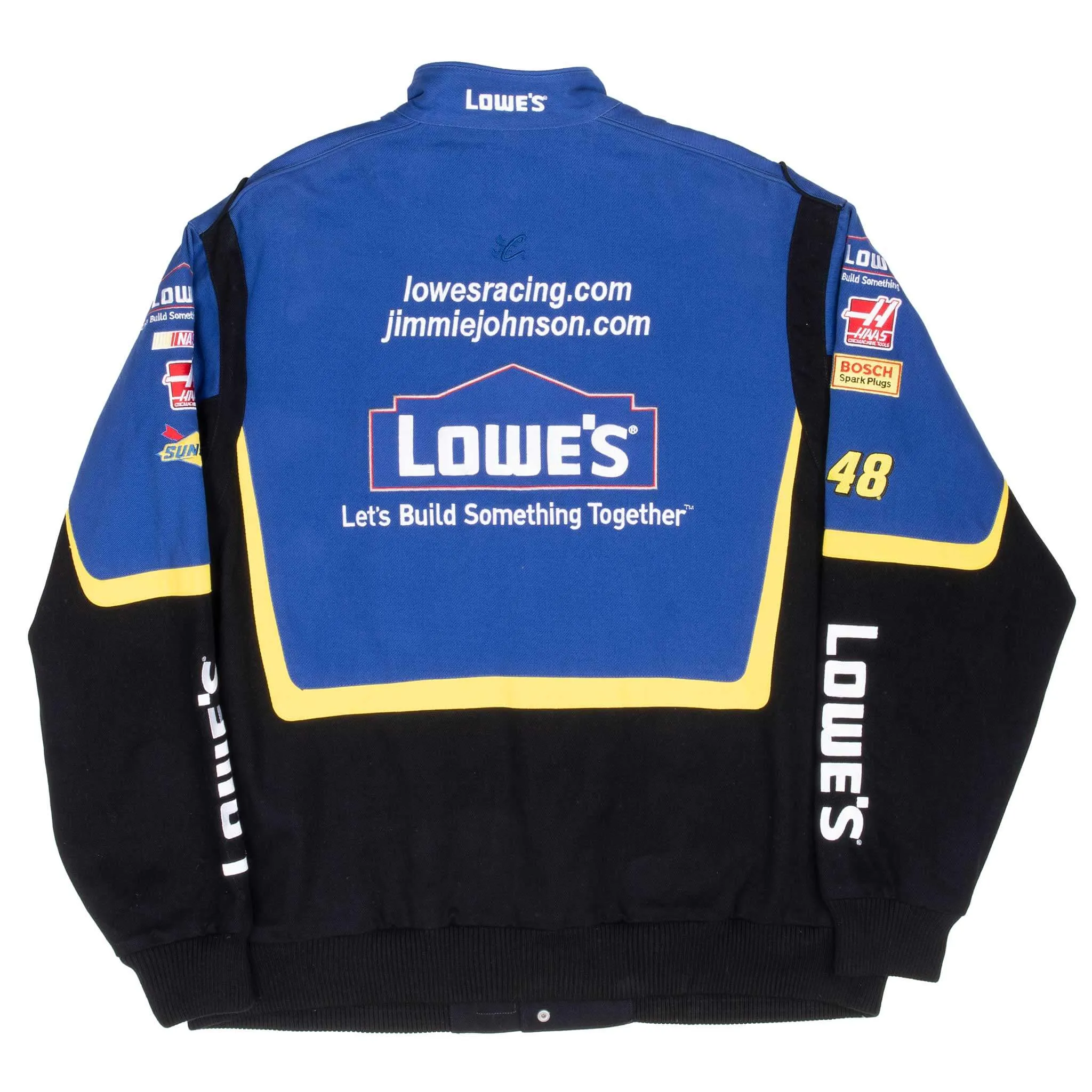 VINTAGE NASCAR JIMMIE JOHNSON LOWE'S RACING JACKET 2000S XL