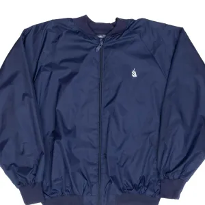VINTAGE NAUTICA BLUE WINDBREAKER BOMBER JACKET 1990S LARGE