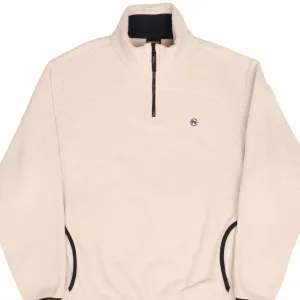 VINTAGE NAUTICA COMPETITION QUARTER ZIP PULLOVER FLEECE JACKET 1990S SIZE MEDIUM