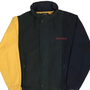 VINTAGE NAUTICA REVERSIBLE WINDBREAKER SAIL JACKET 1990S SIZE 2XL