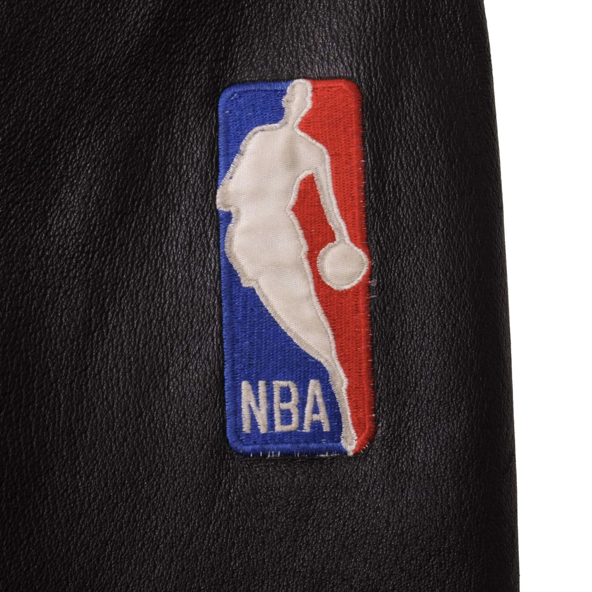 VINTAGE NBA HOUSTON ROCKETS PRO PLAYER LEATHER JACKET 1994 SIZE LARGE