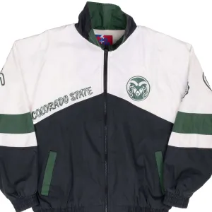 VINTAGE NCAA COLORADO STATE PRO PLAYER WINDBREAKER JACKET 1990S LARGE
