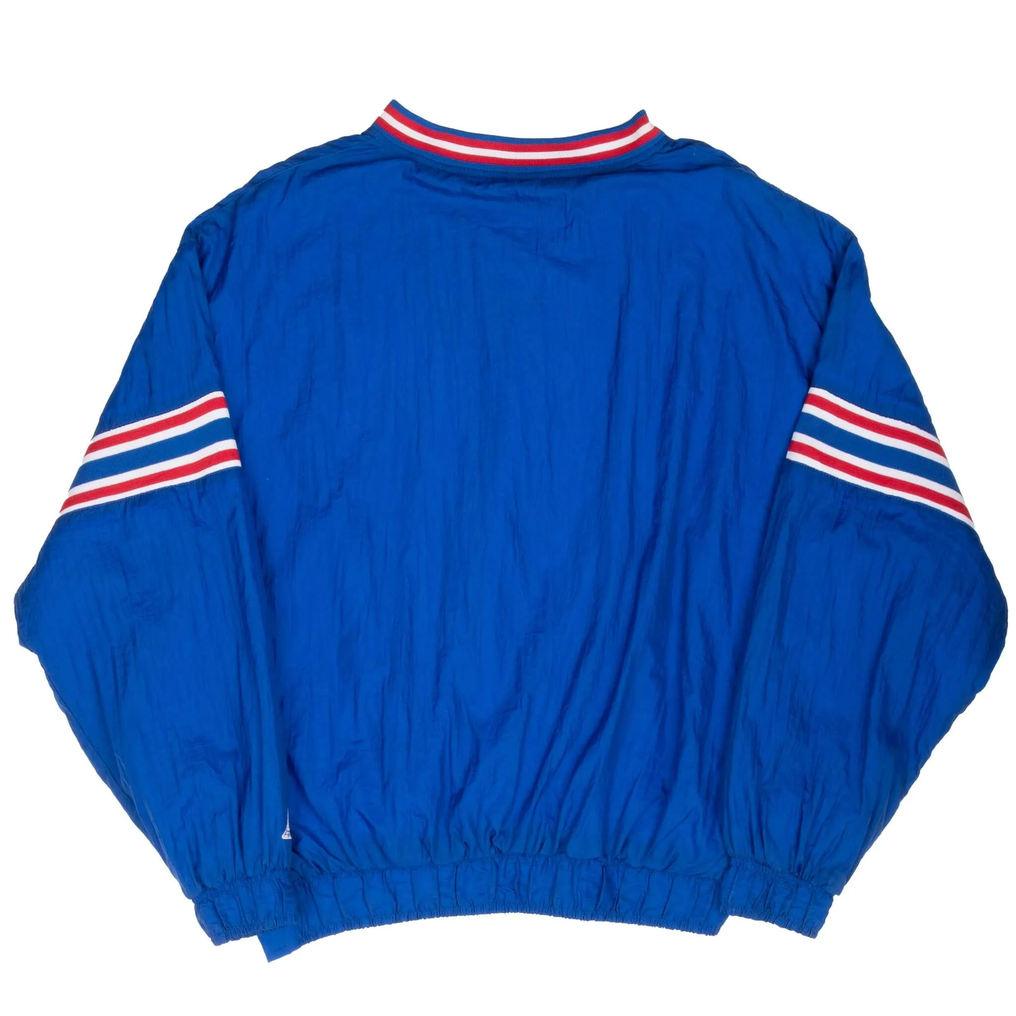VINTAGE NCAA KANSAS UNIVERSITY PULLOVER WINDBREAKER JACKET 1990S LARGE