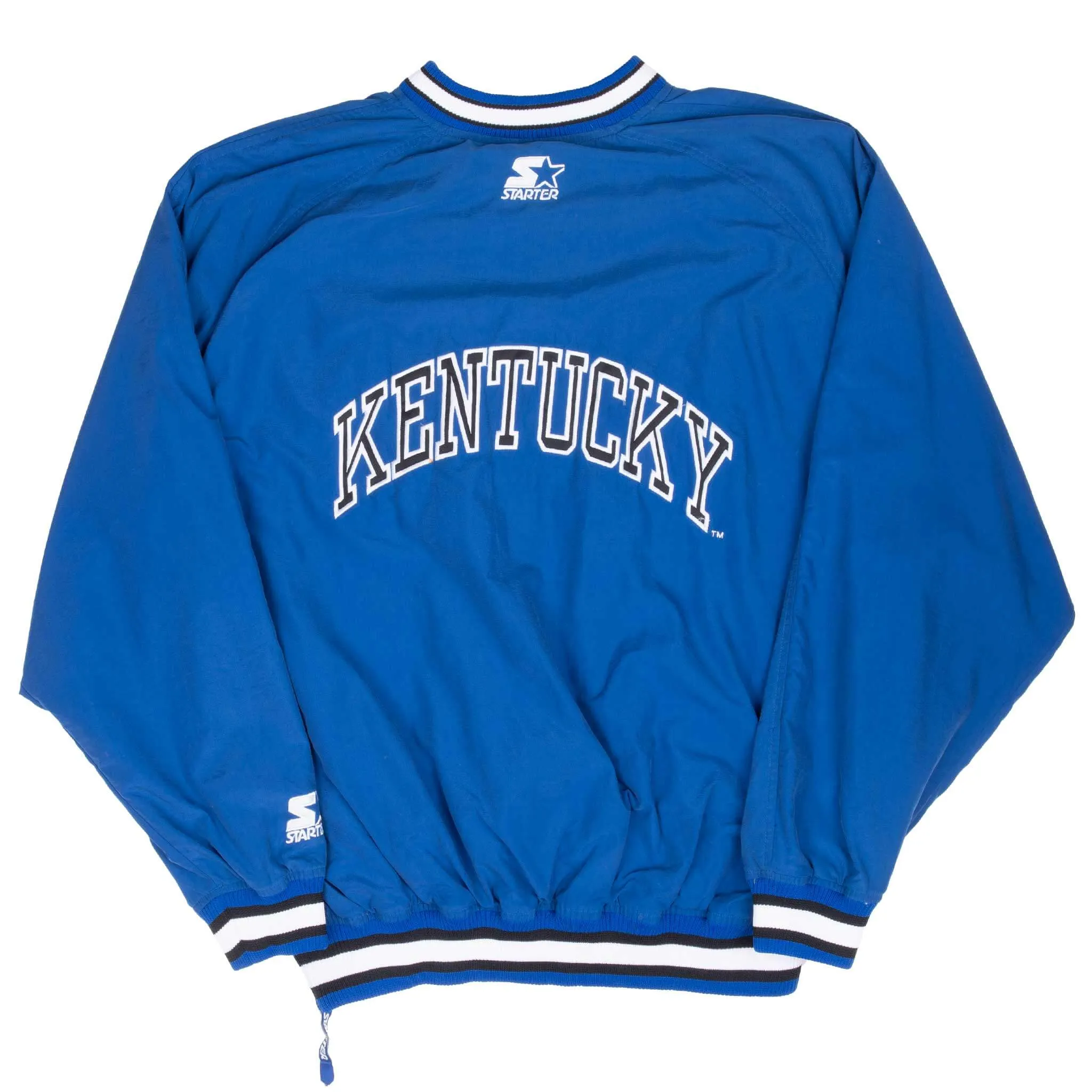 VINTAGE NCAA KENTUCKY WILDCATS PULLOVER WINDBREAKER STARTER JACKET 1990S XL