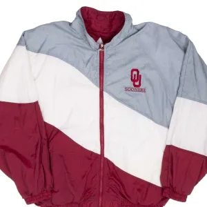 VINTAGE NCAA OKLAHOMA SOONERS WINDBREAKER JACKET 1990S LARGE