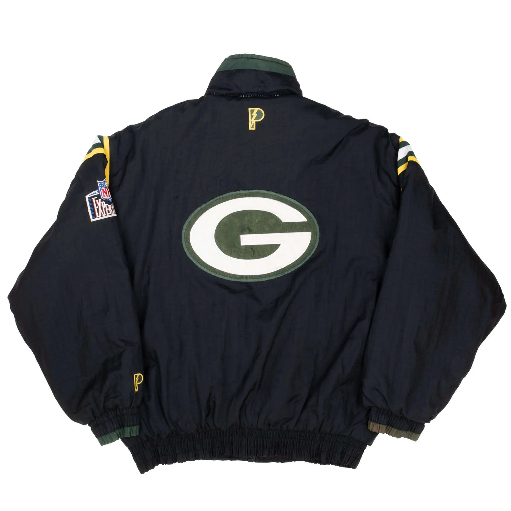 VINTAGE NFL GREEN BAY PACKERS 1990S PRO PLAYER PUFFER JACKET 1990S LARGE