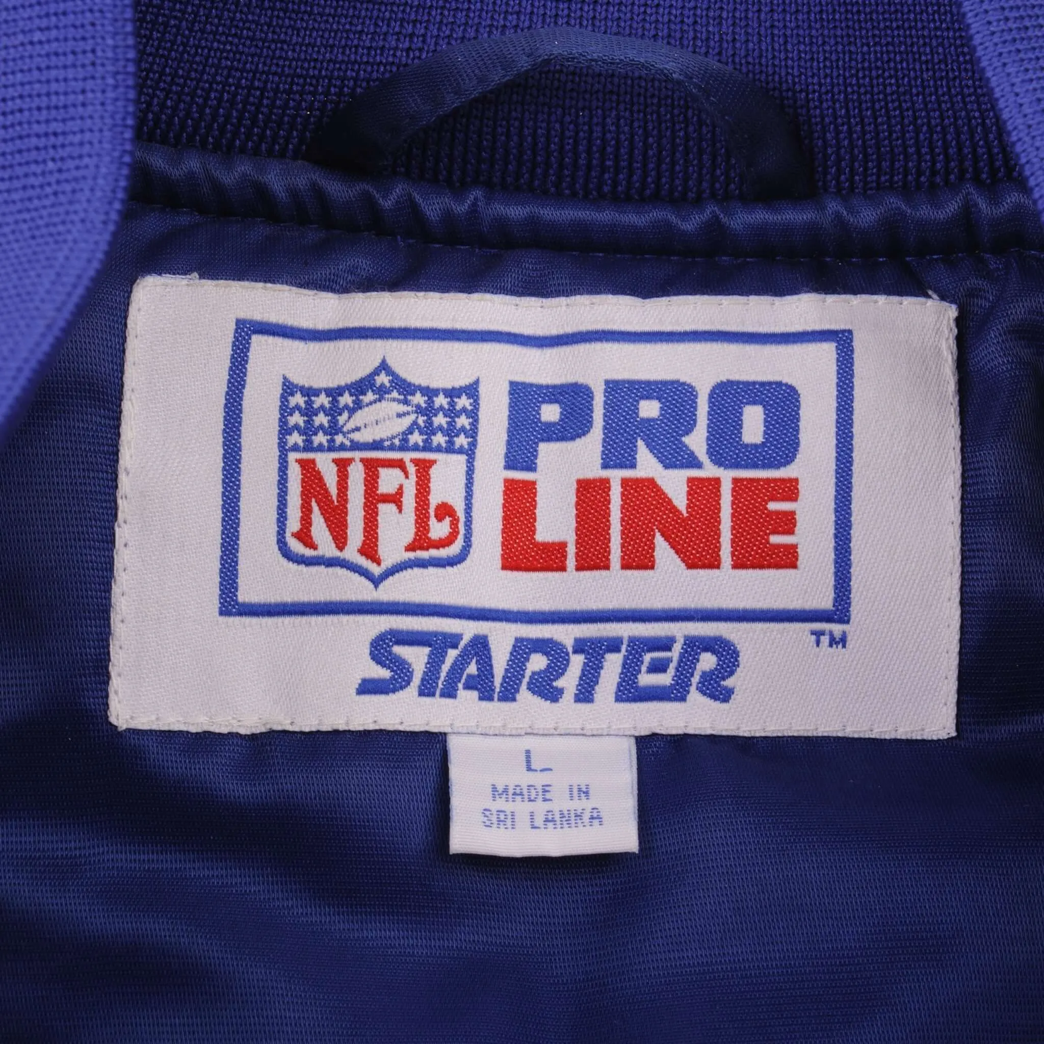 VINTAGE NFL NEW ENGLAND PATRIOTS STARTER PROLINE JACKET 1990S SIZE LARGE