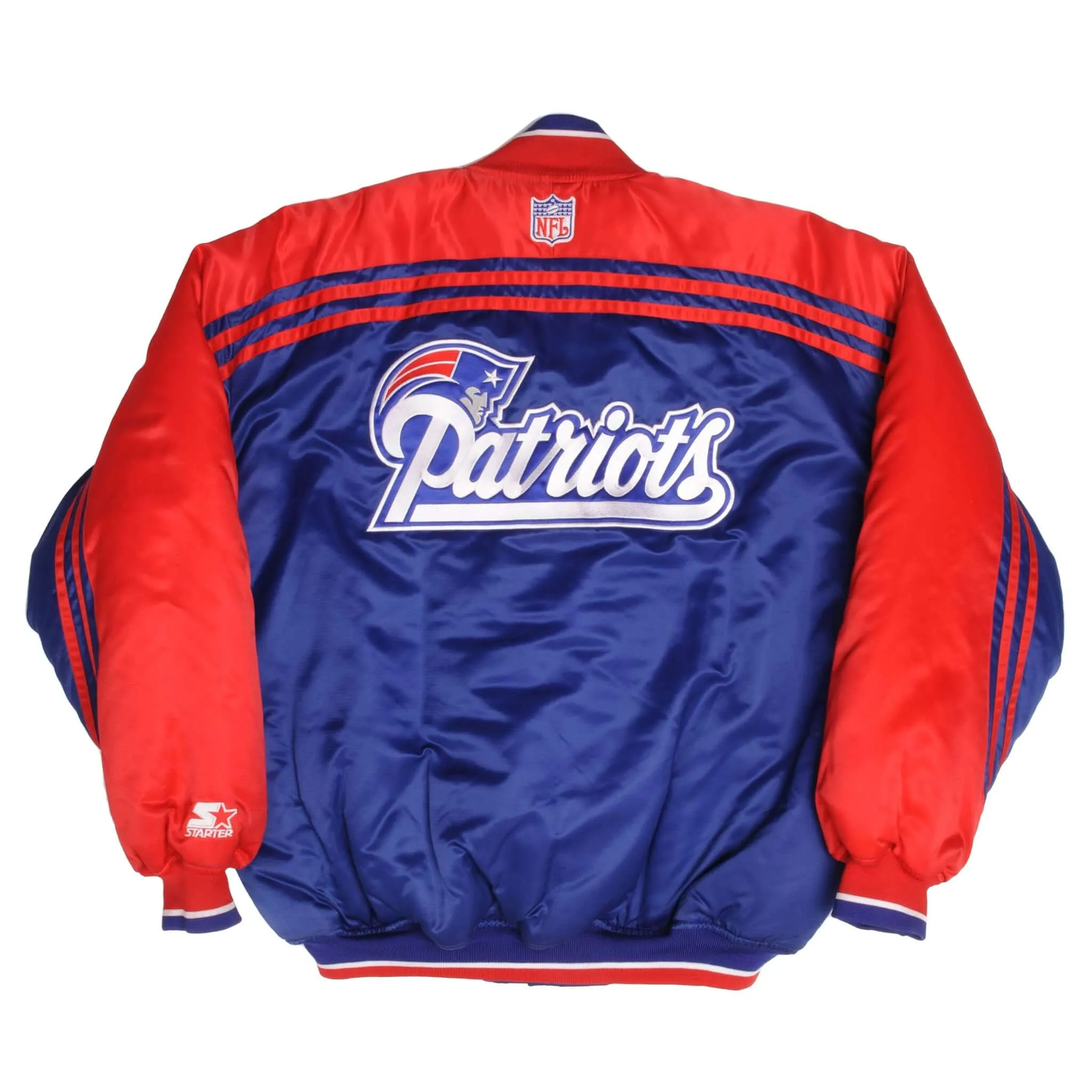 VINTAGE NFL NEW ENGLAND PATRIOTS STARTER PROLINE JACKET 1990S SIZE LARGE