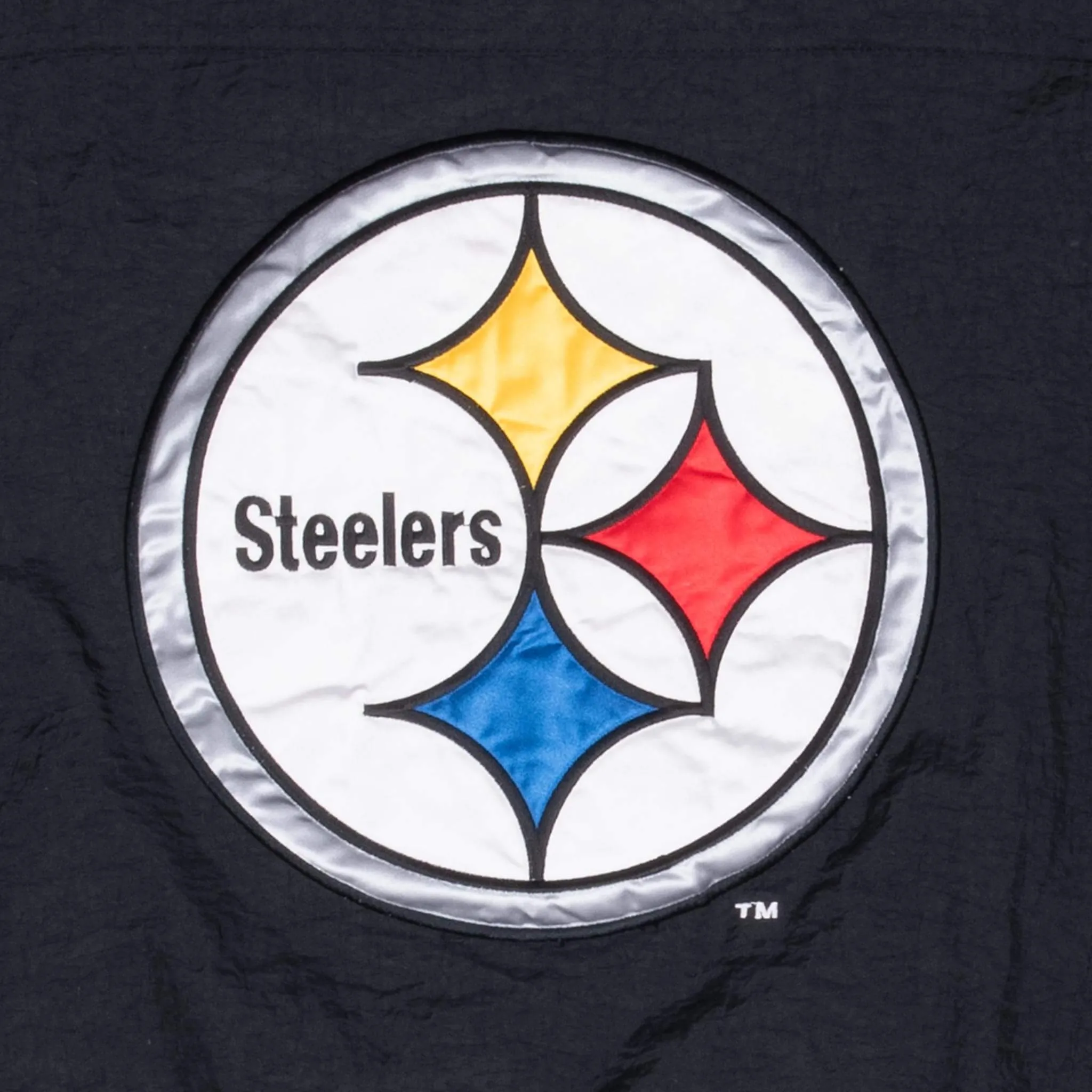 VINTAGE NFL PITTSBURGH STEELERS HEAVY PULLOVER STARTER JACKET 1990S MEDIUM