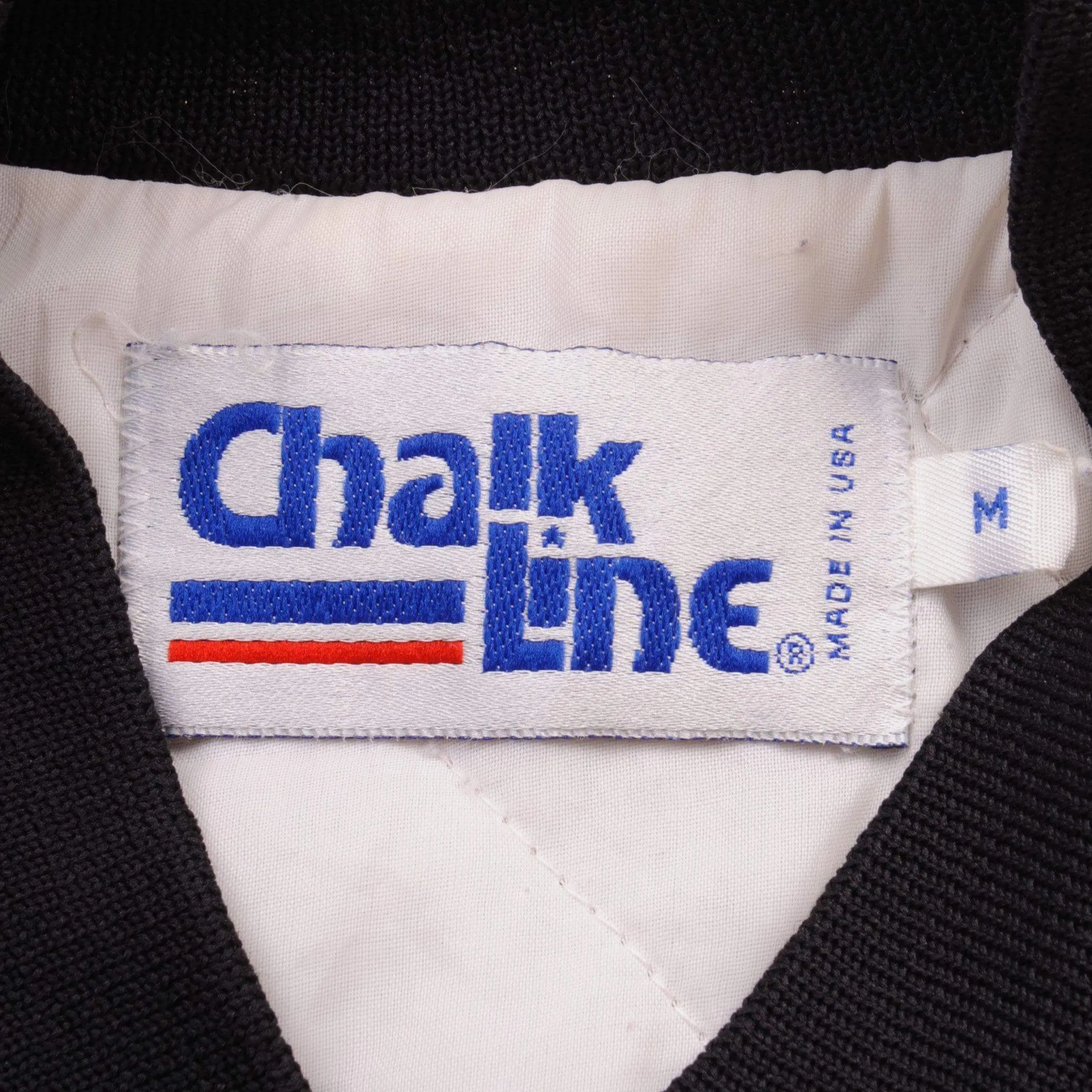 VINTAGE NFL RAIDERS JACKET 1990S SIZE MEDIUM MADE IN USA CHALKLINE