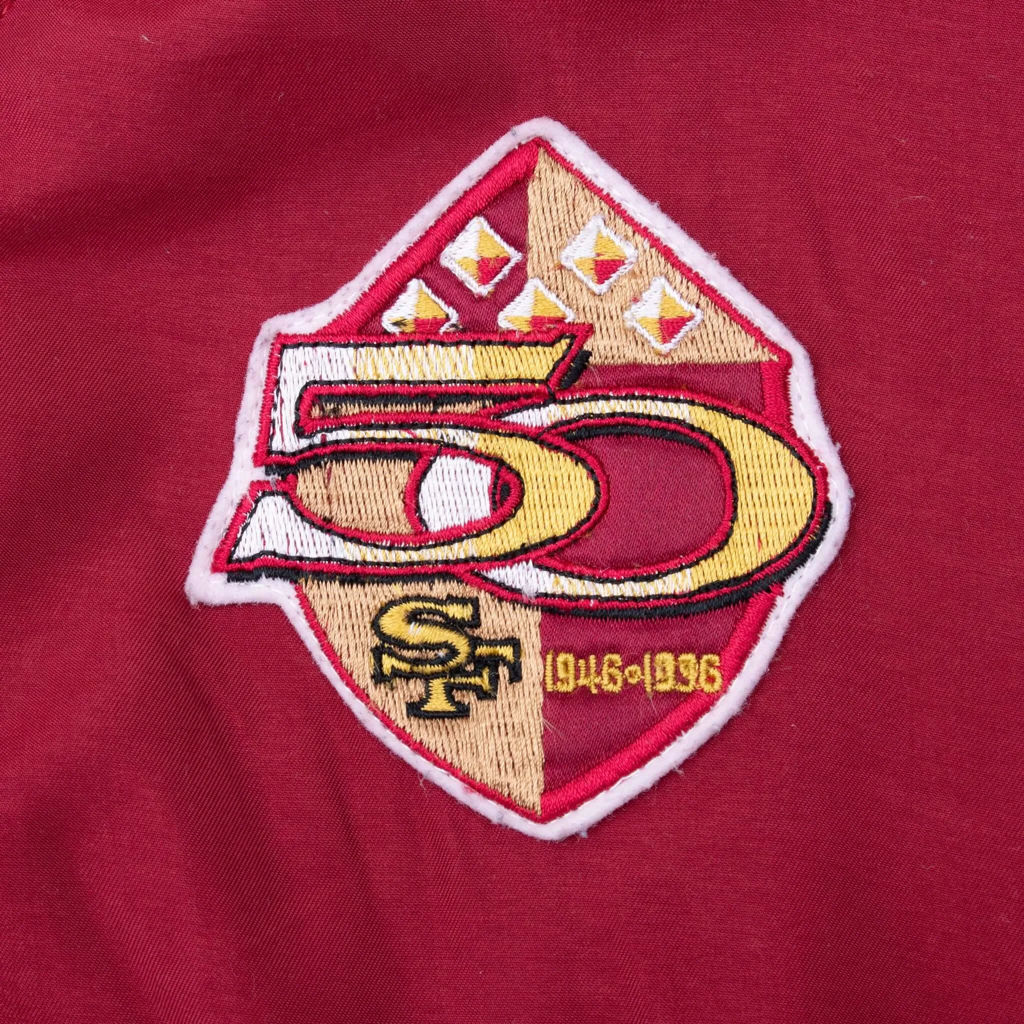 VINTAGE NFL SAN FRANCISCO 49ERS 1996 REEBOK PULLOVER JACKET MEDIUM