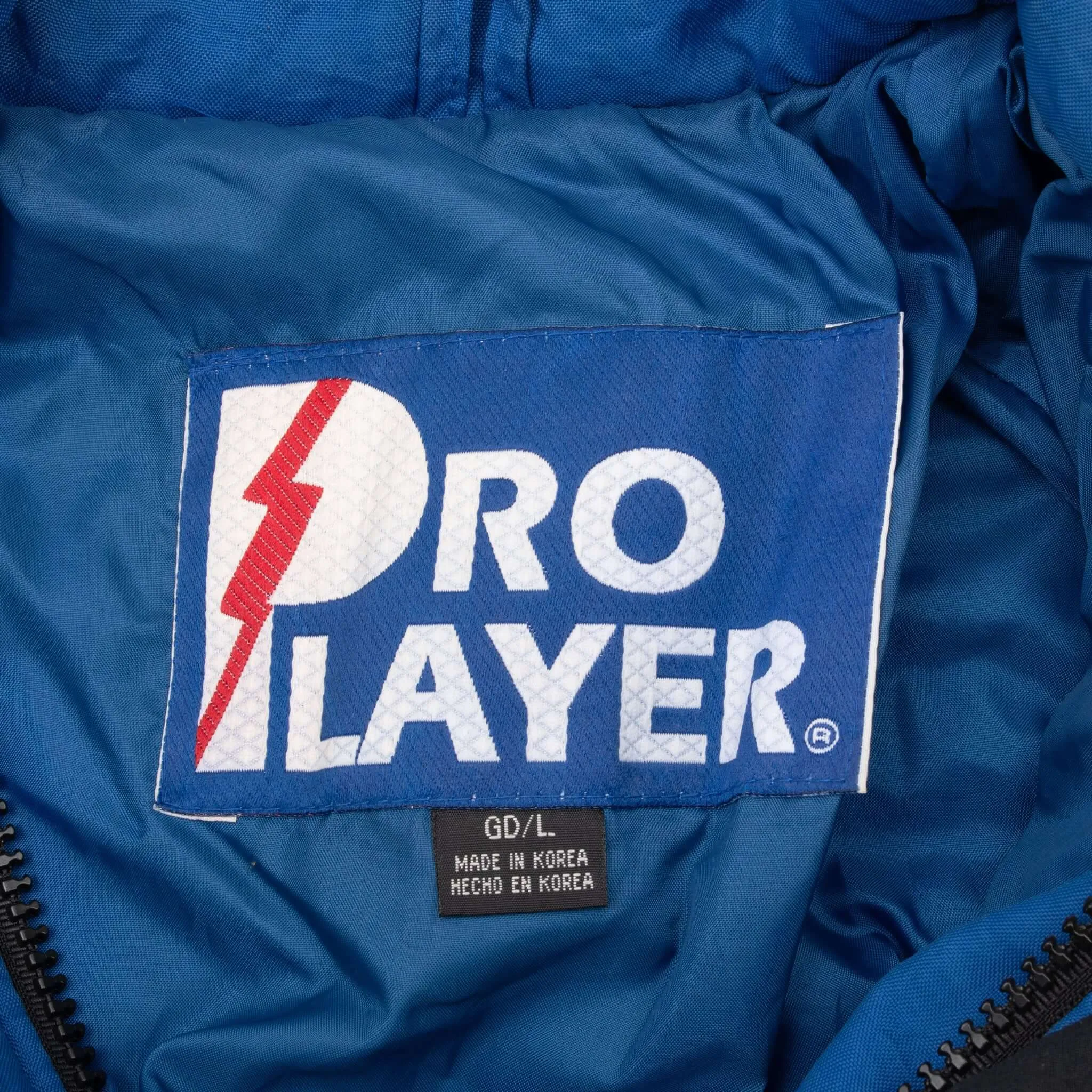 VINTAGE NFL ST LOUIS RAMS HEAVY WINDBREAKER PRO PLAYER JACKET 1990S LARGE
