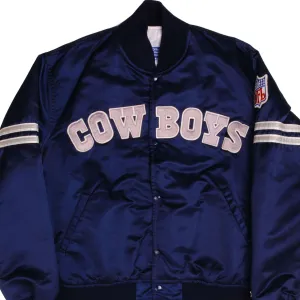 VINTAGE NFL STARTER DALLAS COWBOYS SATIN STARTER JACKET 90S SIZE LARGE MADE IN USA