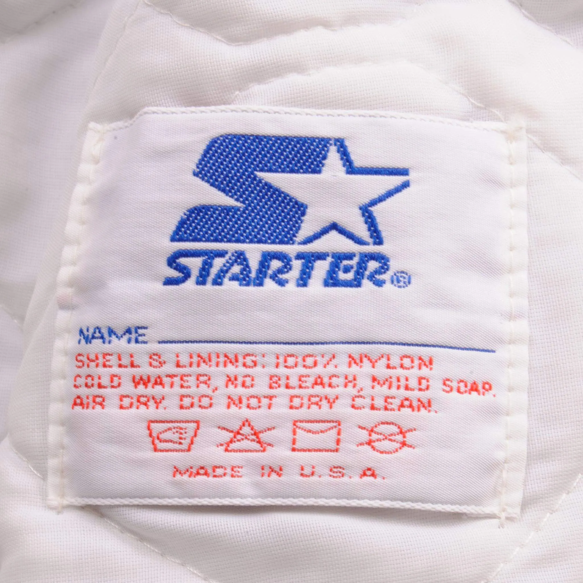 VINTAGE NFL STARTER DALLAS COWBOYS SATIN STARTER JACKET 90S SIZE LARGE MADE IN USA