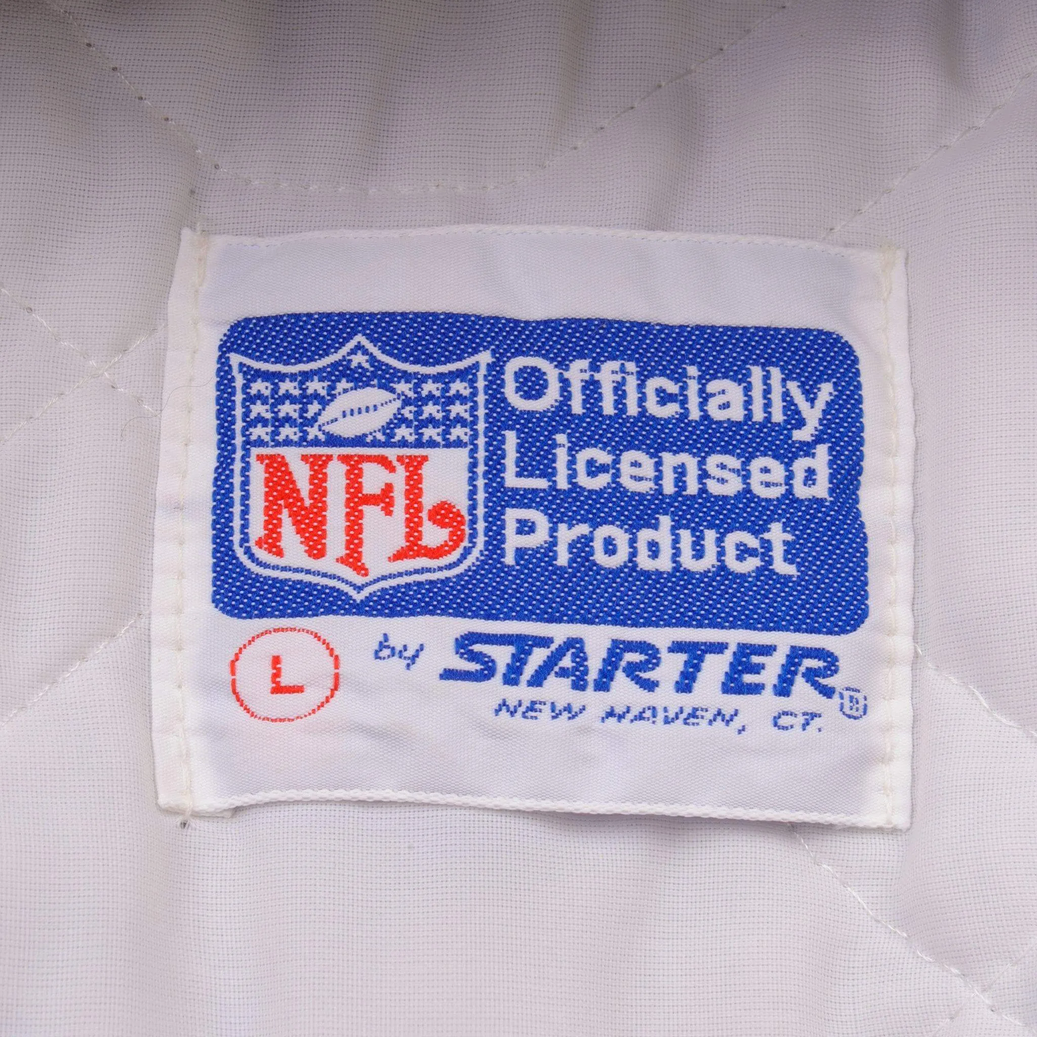 VINTAGE NFL STARTER DALLAS COWBOYS SATIN STARTER JACKET 90S SIZE LARGE MADE IN USA