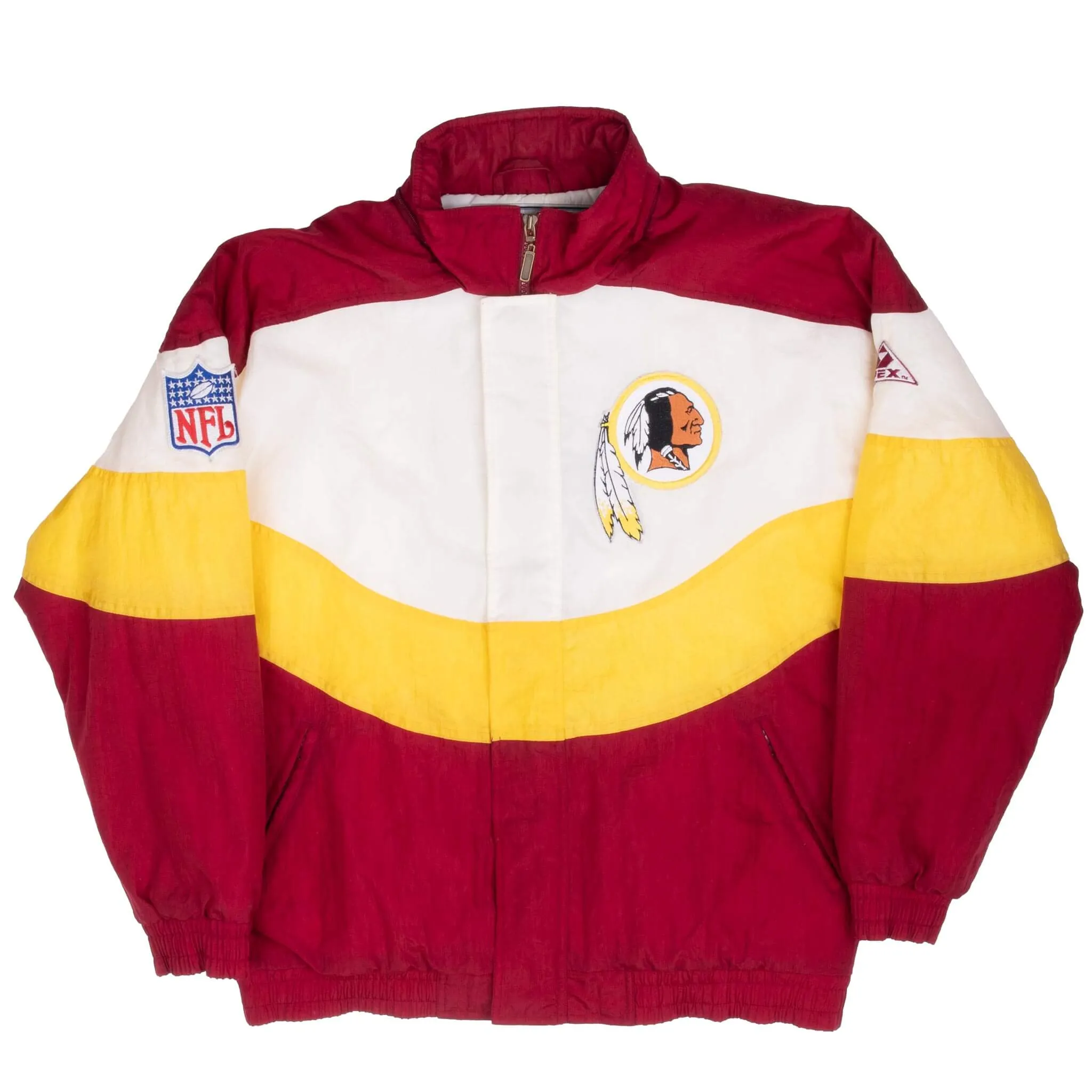 VINTAGE NFL WASHINGTON REDSKINS APEX ONE WINDBREAKER JACKET 1990S MEDIUM