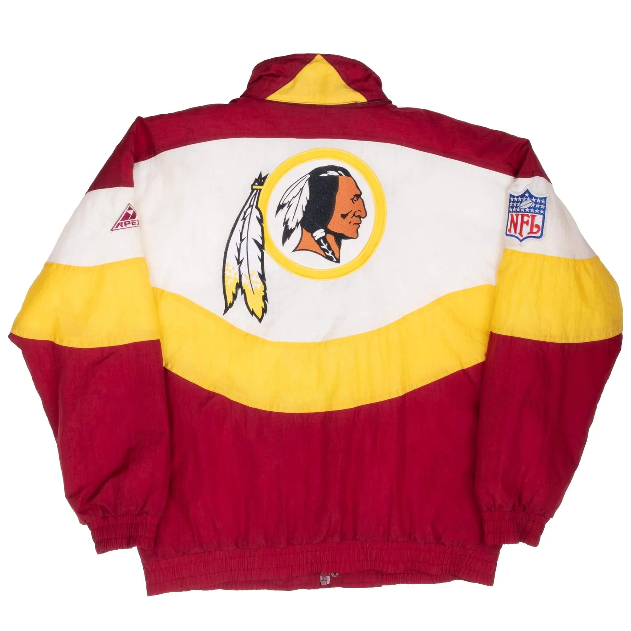 VINTAGE NFL WASHINGTON REDSKINS APEX ONE WINDBREAKER JACKET 1990S MEDIUM