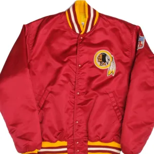 VINTAGE NFL WASHINGTON REDSKINS SATIN STARTER PROLINE JACKET 90S LARGE MADE USA