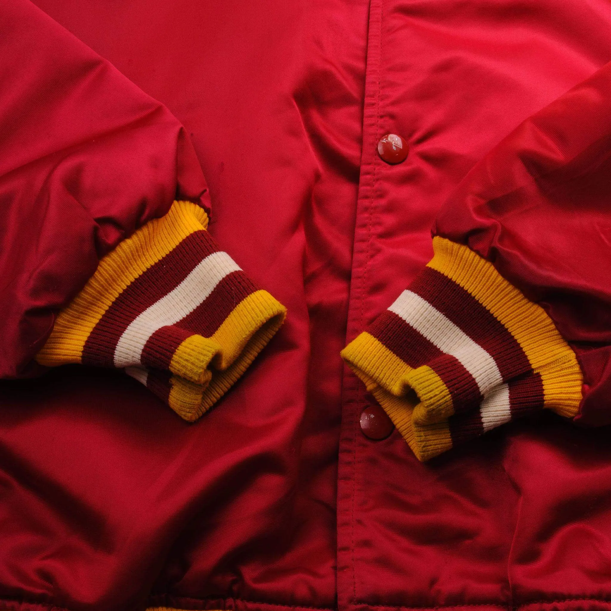VINTAGE NFL WASHINGTON REDSKINS SATIN STARTER PROLINE JACKET 90S LARGE MADE USA