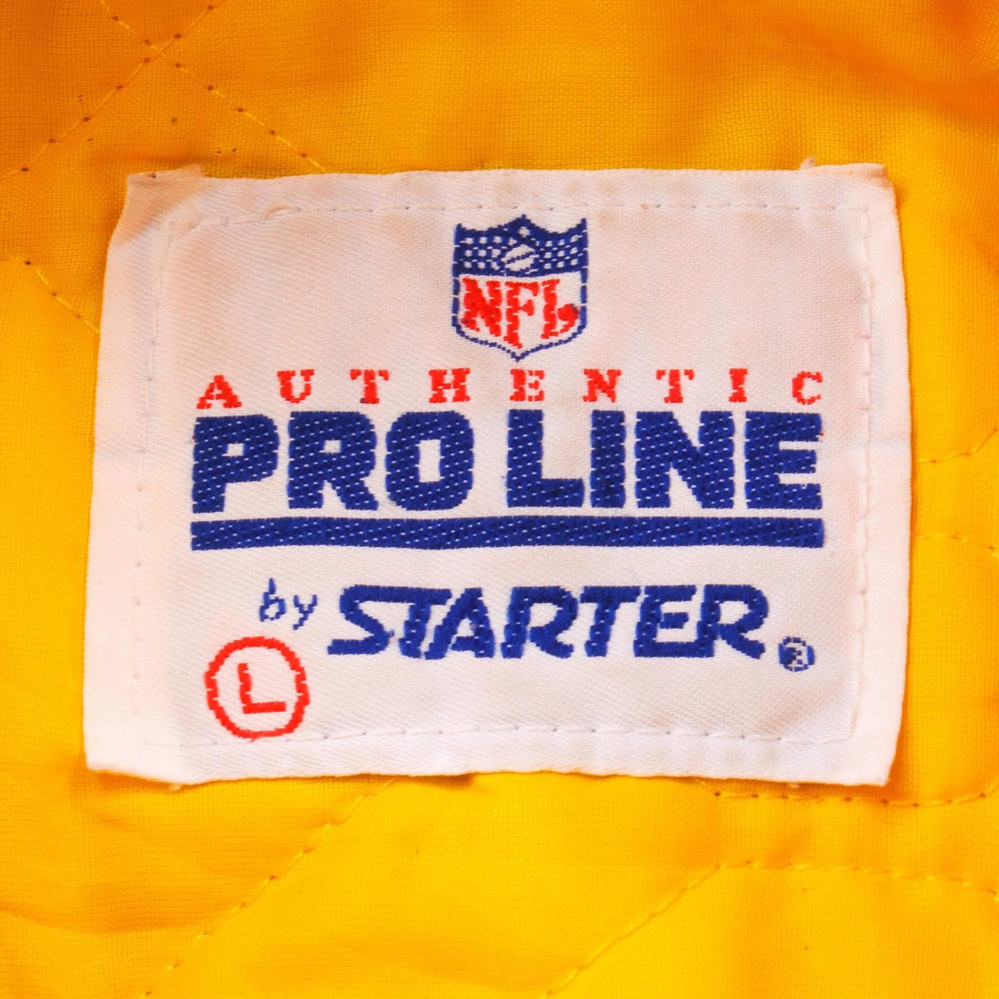 VINTAGE NFL WASHINGTON REDSKINS SATIN STARTER PROLINE JACKET 90S LARGE MADE USA