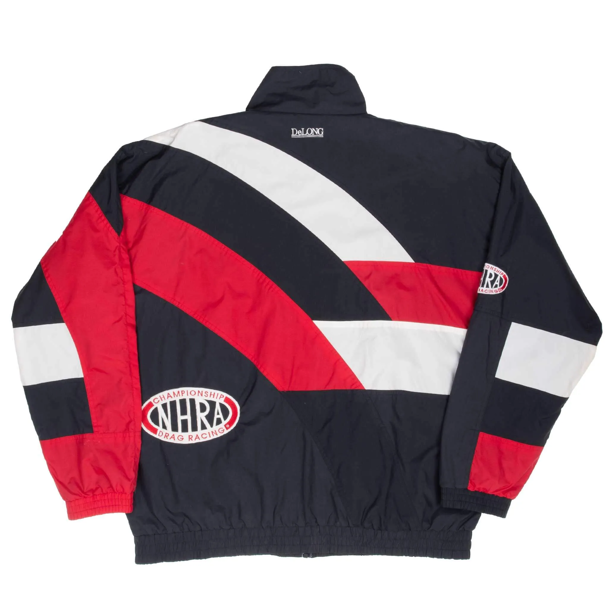 VINTAGE NHRA DRAG RACING DE LONG WINDBREAKER JACKET 1990S XL