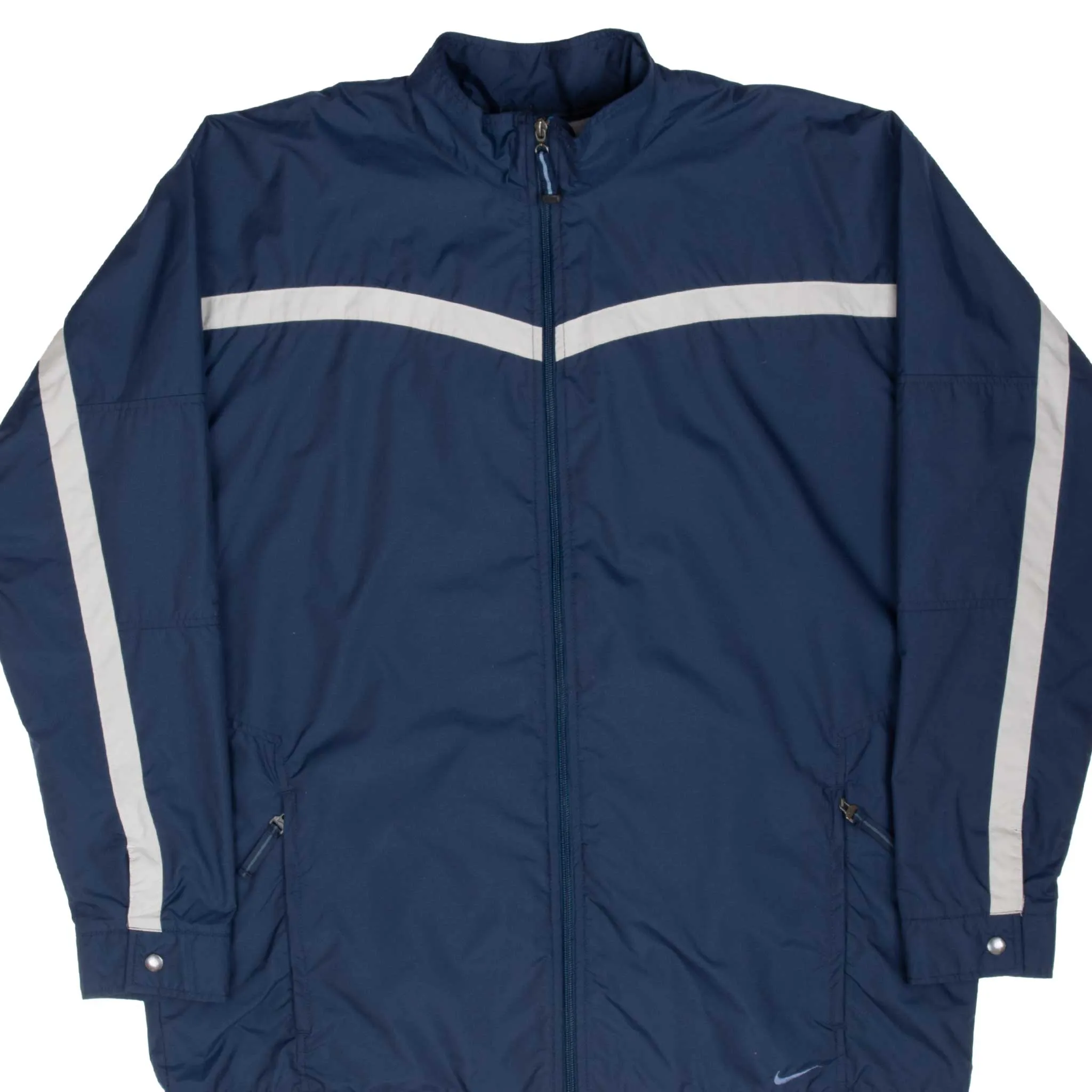 VINTAGE NIKE NAVY BLUE WINDBREAKER JACKET 2000S XL