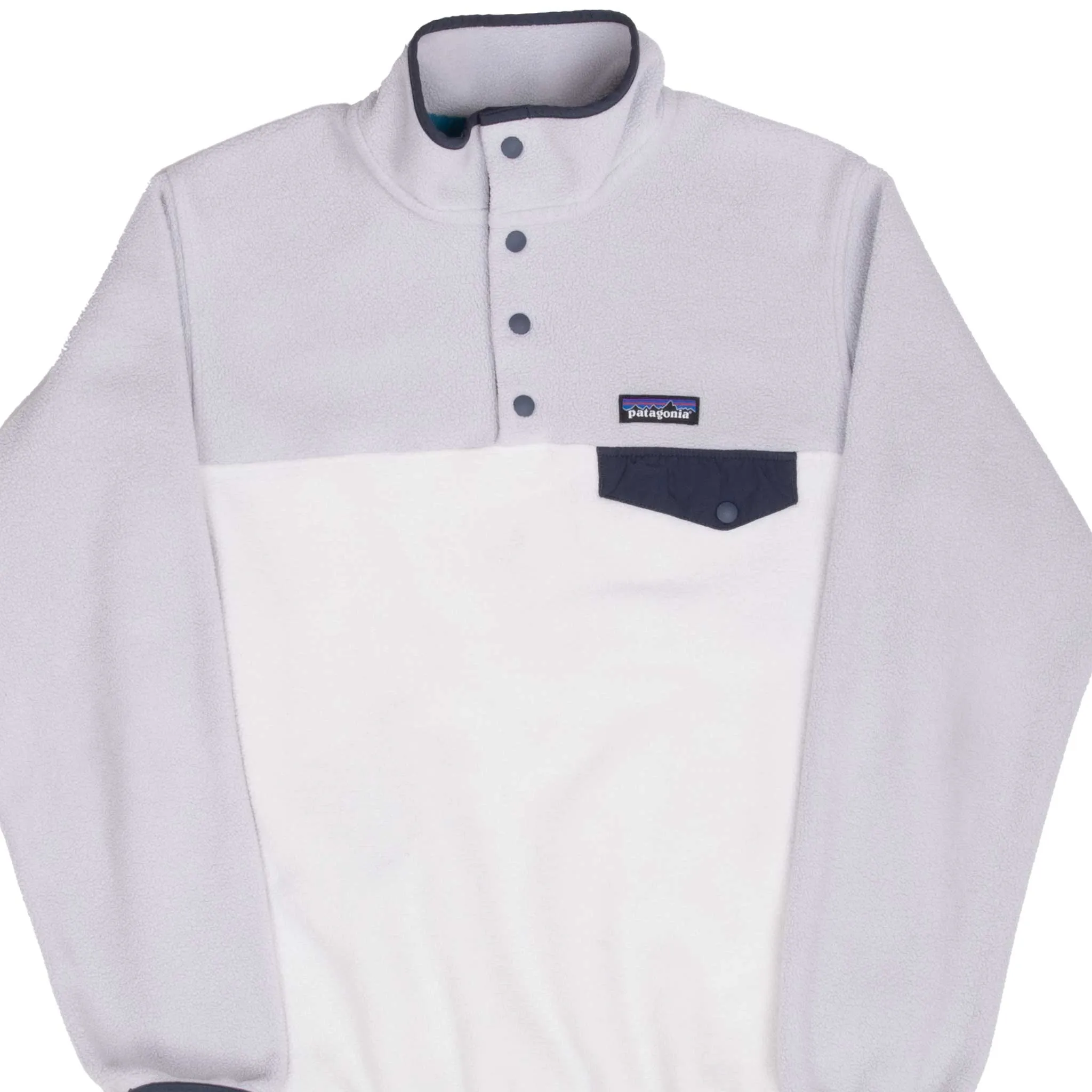 VINTAGE PATAGONIA GREY SYNCHILLA SNAP T FLEECE PULLOVER JACKET 2000S SMALL