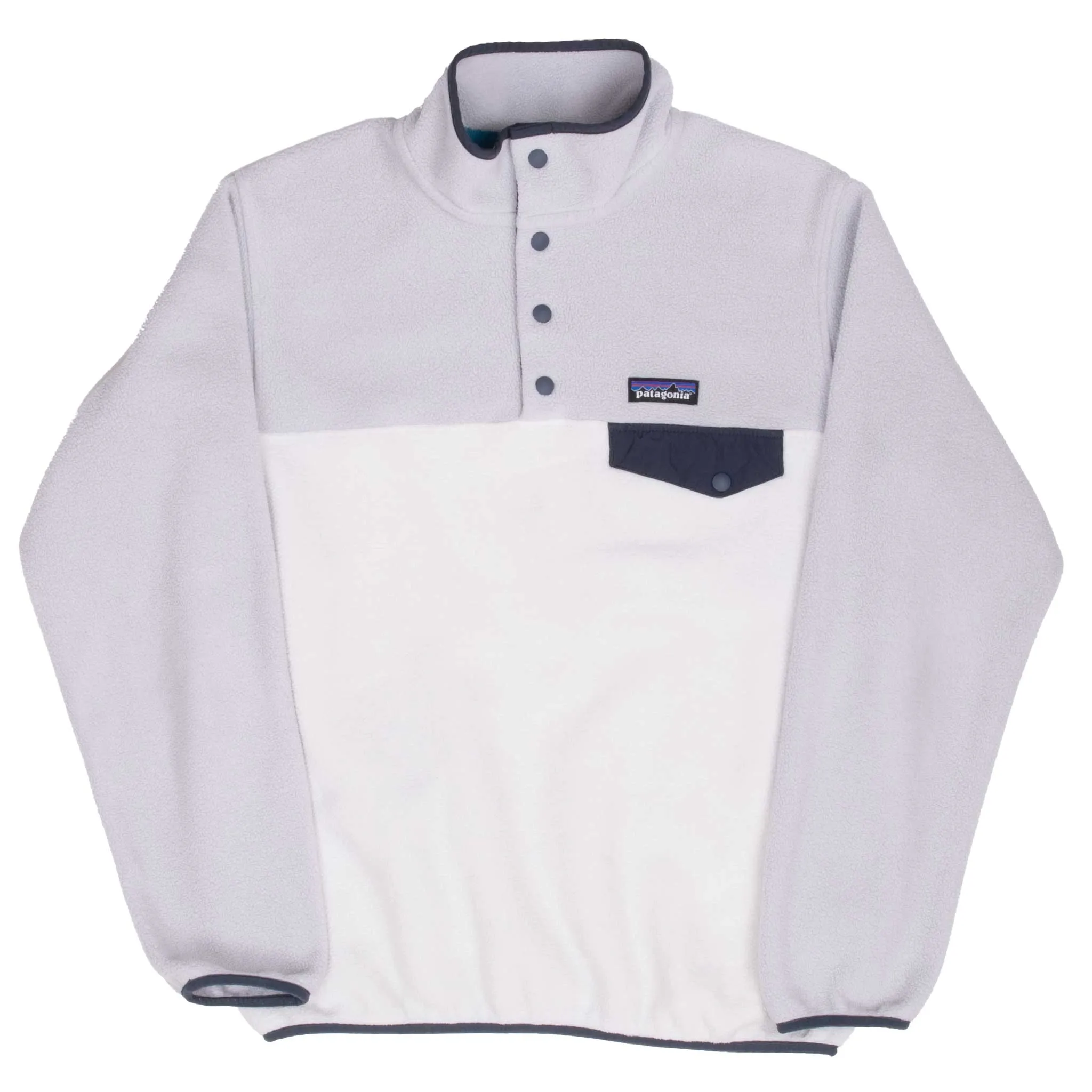 VINTAGE PATAGONIA GREY SYNCHILLA SNAP T FLEECE PULLOVER JACKET 2000S SMALL