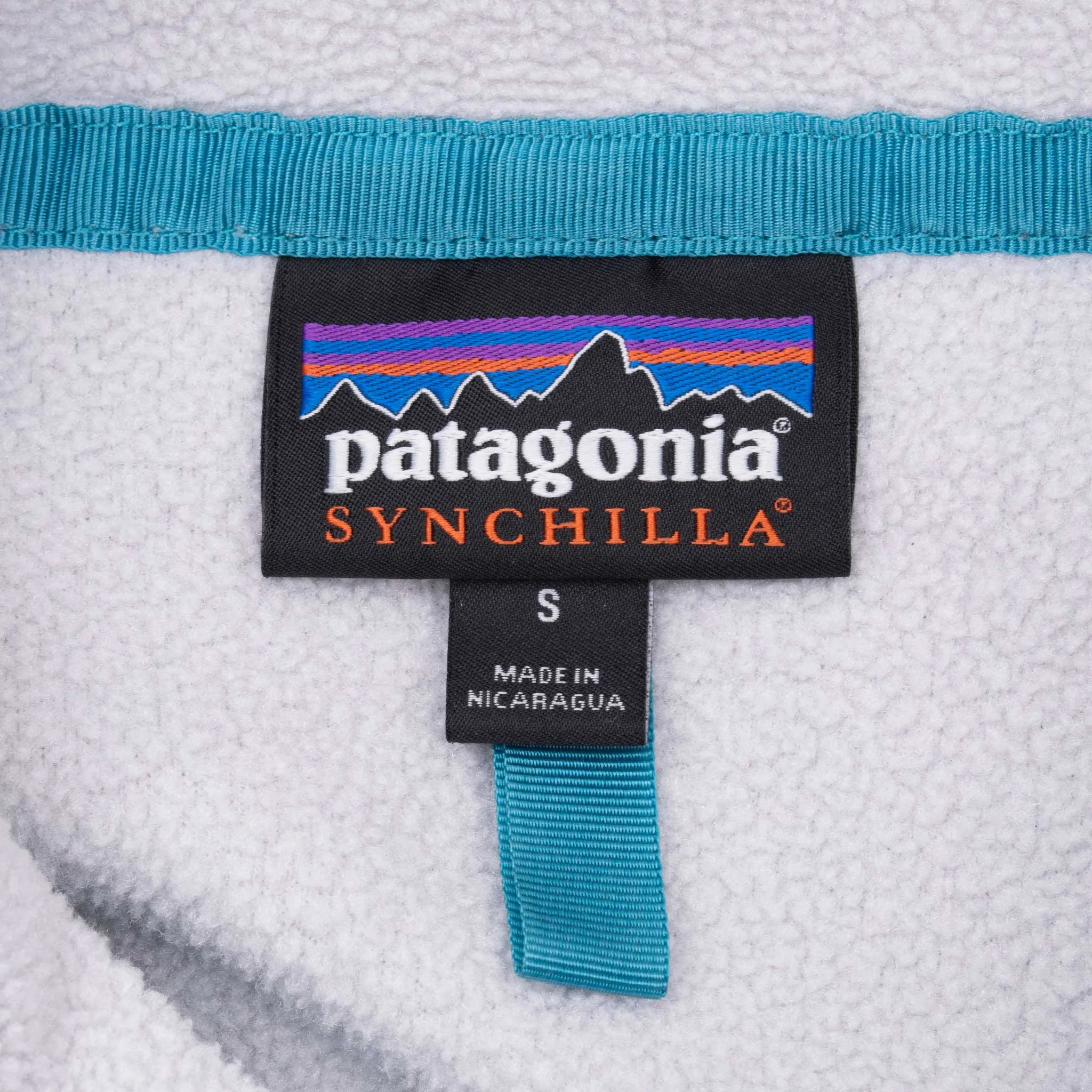 VINTAGE PATAGONIA GREY SYNCHILLA SNAP T FLEECE PULLOVER JACKET 2000S SMALL