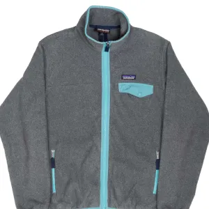 VINTAGE PATAGONIA SNAP T SYNCHILLA FZIP UP GREY FLEECE JACKET MEDIUM