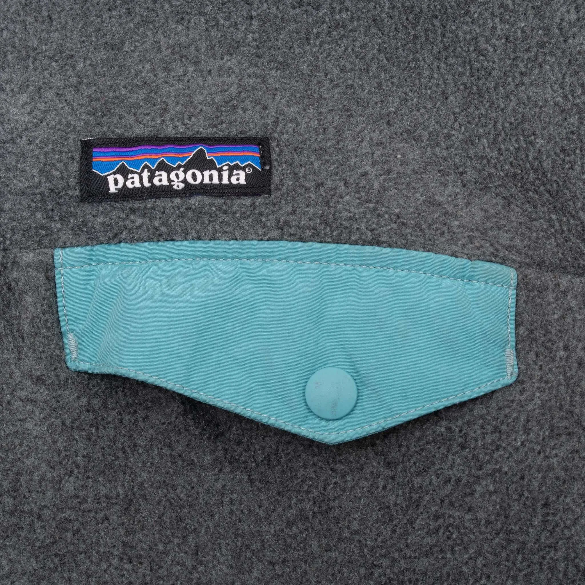 VINTAGE PATAGONIA SNAP T SYNCHILLA FZIP UP GREY FLEECE JACKET MEDIUM