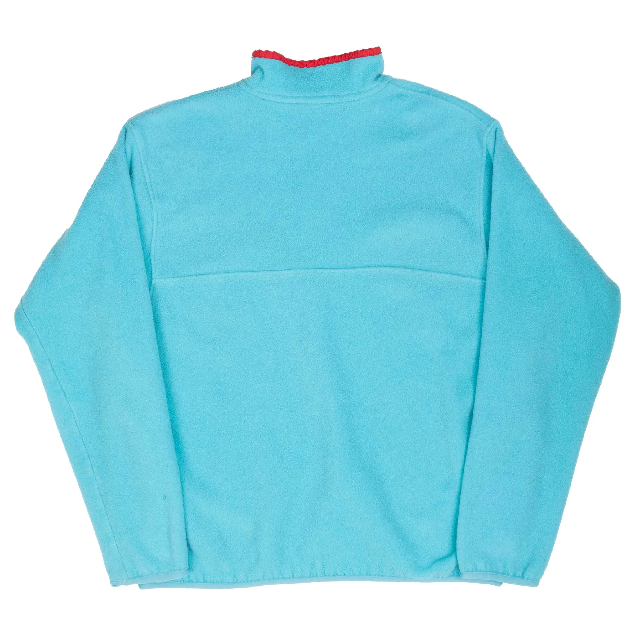 VINTAGE PATAGONIA TURQUOISE SNAP T FLEECE PULLOVER JACKET 1990S XL MADE USA
