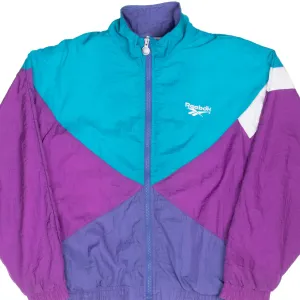 VINTAGE REEBOK NEON WINDBREAKER JACKET 1990S MEDIUM