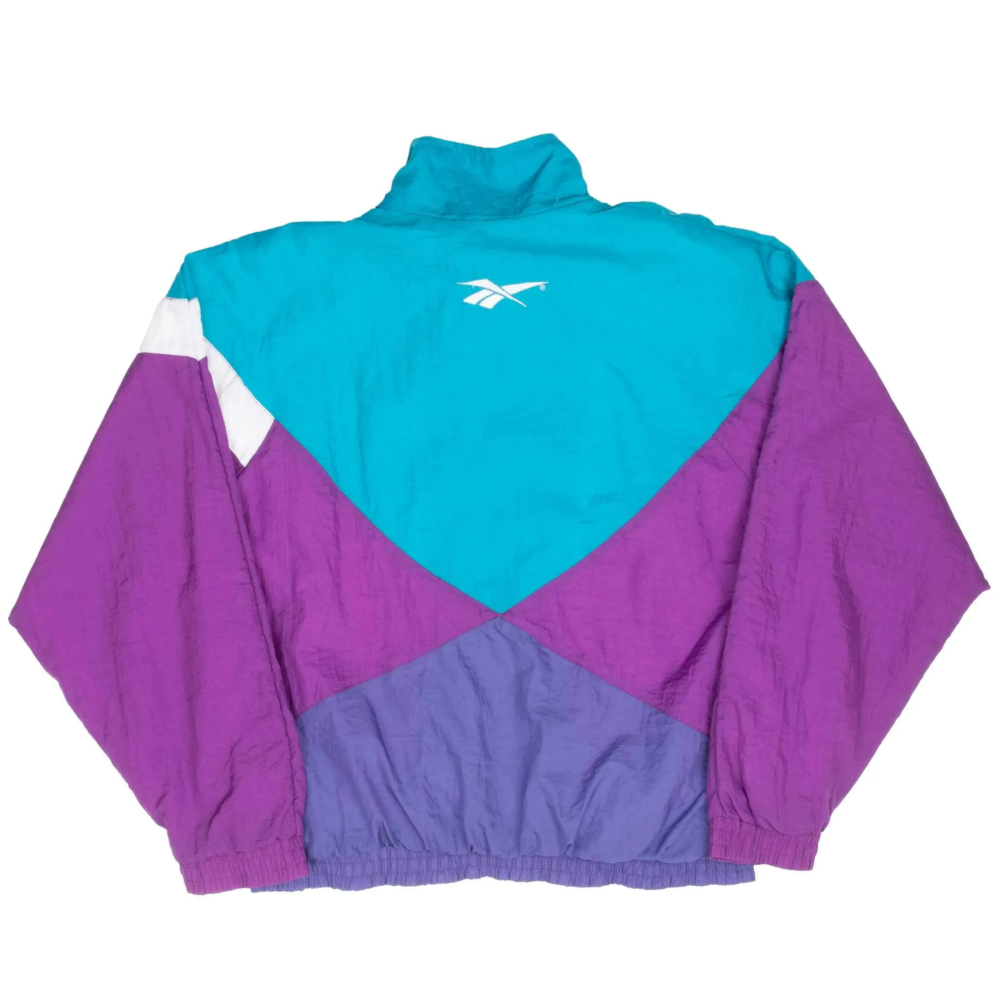 VINTAGE REEBOK NEON WINDBREAKER JACKET 1990S MEDIUM