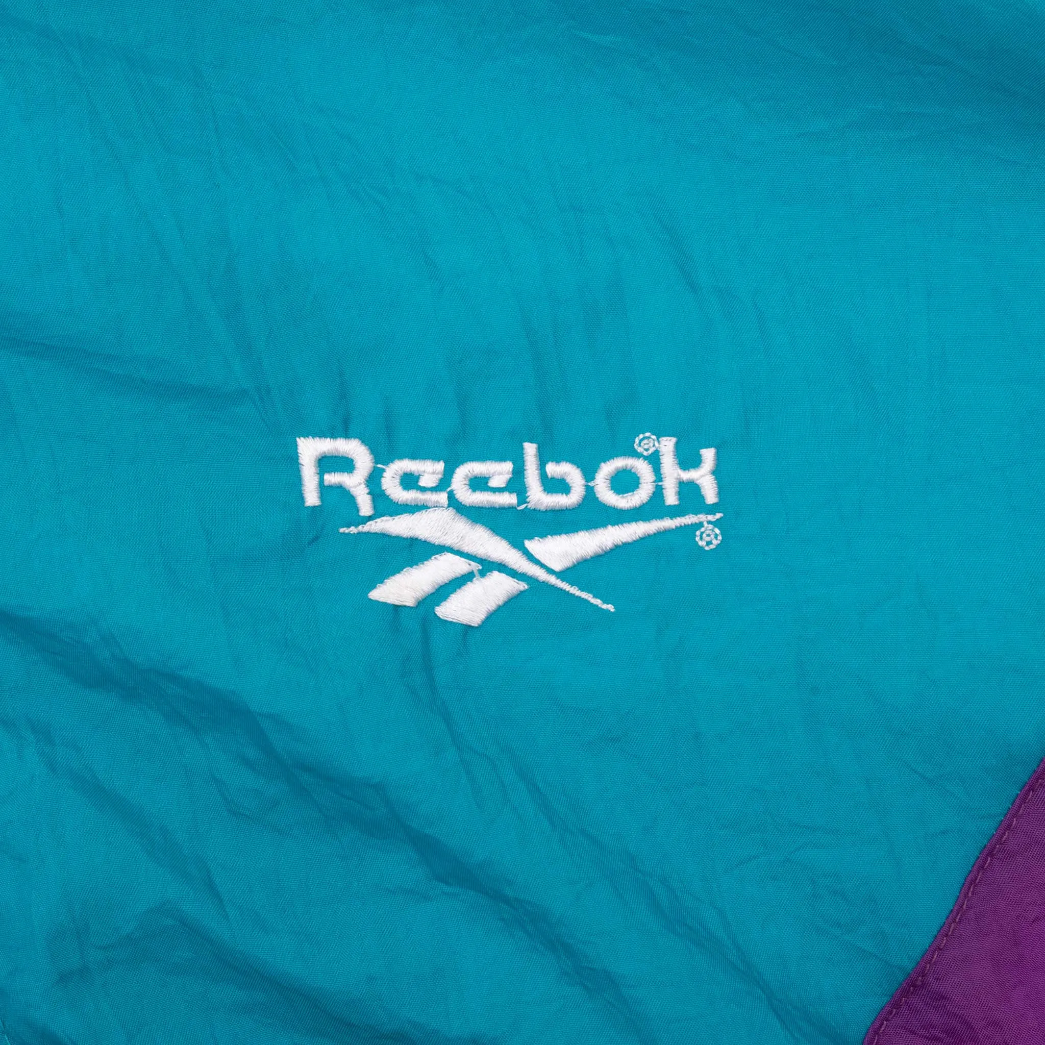 VINTAGE REEBOK NEON WINDBREAKER JACKET 1990S MEDIUM