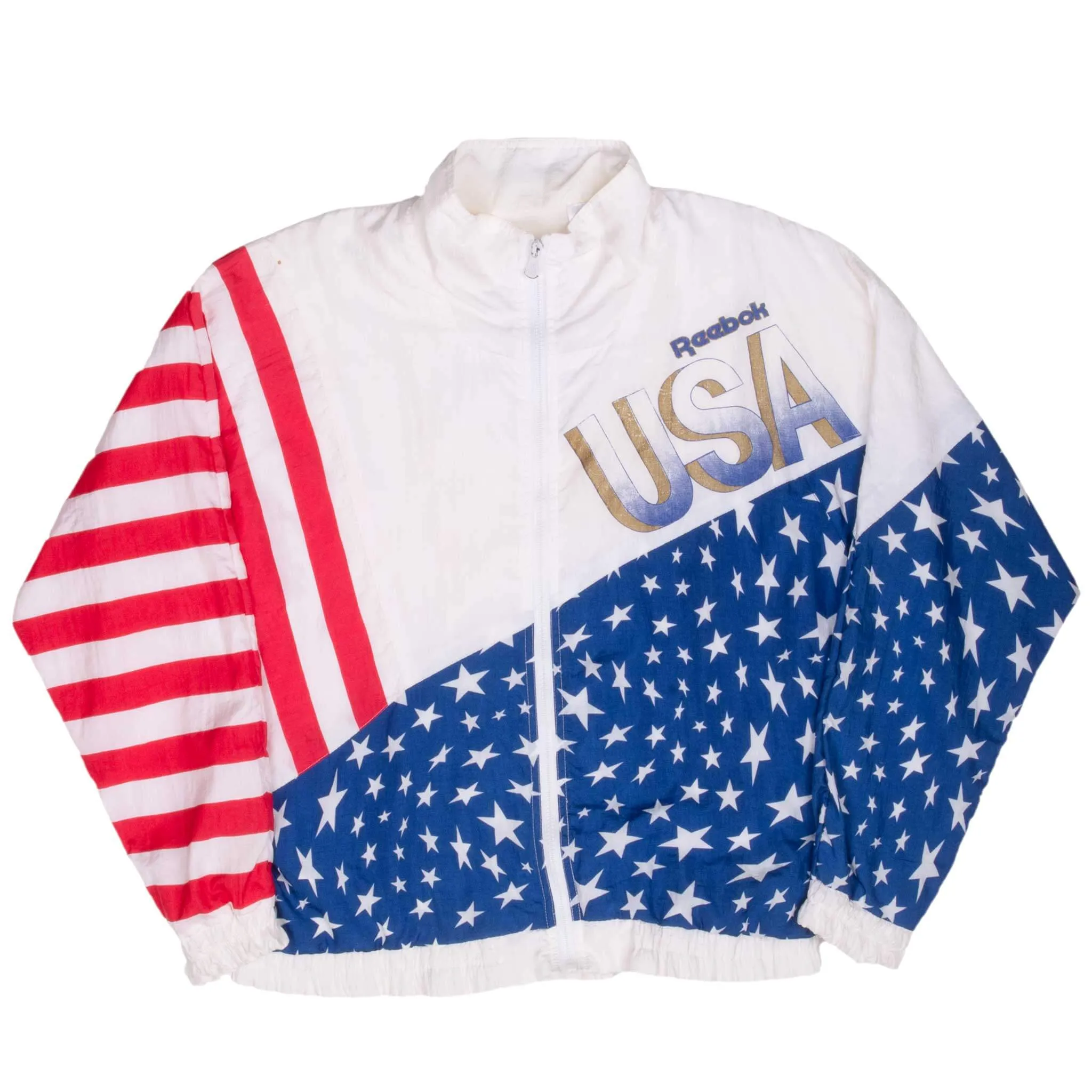 VINTAGE REEBOK USA OLYMPIC TEAM 1992 WINDBREAKER JACKET MEDIUM